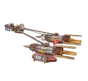 Ugears Mechanisches 3D-Puzzle aus Holz Star Wars Anakin Skywalkers Renn-Gleiter